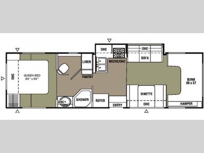 Floorplan - 2007 Coachmen RV Leprechaun 317 KS