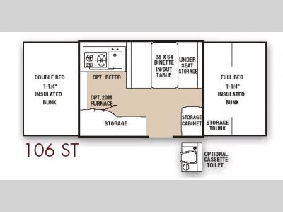 Floorplan - 2007 Coachmen RV Clipper 106 ST