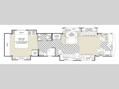 Floorplan - 2007 Fleetwood RV Revolution LE 42N