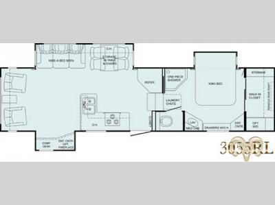 Floorplan - 2008 Heartland Bighorn 3055RL