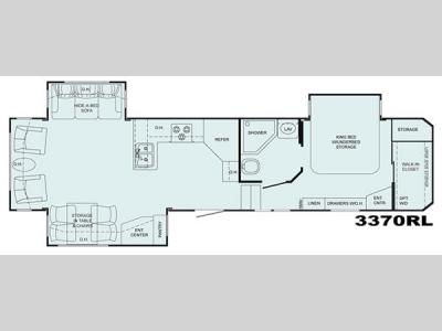 Floorplan - 2008 Heartland Bighorn 3370RL
