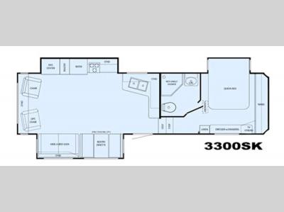 Floorplan - 2008 Heartland Sundance 3300SK