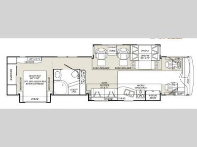 Floorplan - 2007 Fleetwood RV Discovery 40X
