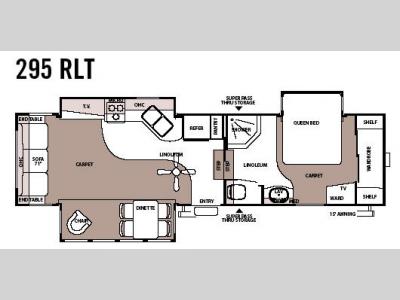 Floorplan - 2007 Forest River RV Sandpiper 295RLT