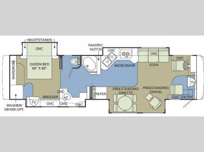 Floorplan - 2006 Holiday Rambler Scepter 40PAQ