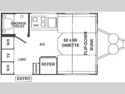Floorplan - 2007 Forest River RV Flagstaff 14FD