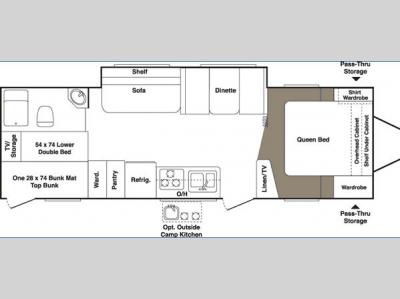 Floorplan - 2006 Keystone RV Outback 29BHS