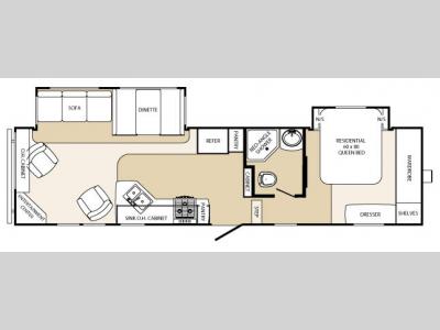 Floorplan - 2008 Palomino Sabre 31REDS