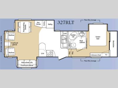 Floorplan - 2007 Keystone RV Mountaineer 327RLT