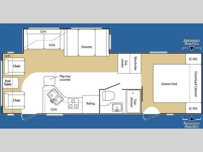 Floorplan - 2007 Keystone RV Sprinter 272RLS