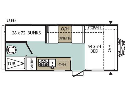 Floorplan - 2017 Coachmen RV Viking Saga 17SBH