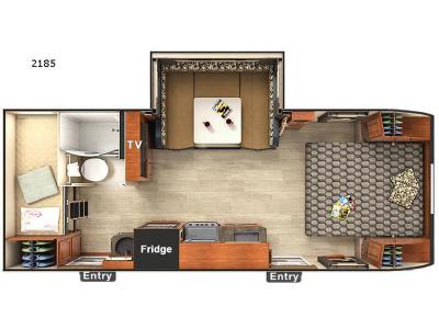 Floorplan - 2017 Lance Travel Trailers 2185