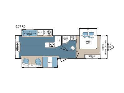 Floorplan - 2017 Dutchmen RV Denali 287RE