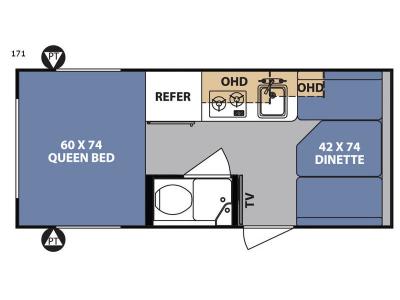 Floorplan - 2017 Forest River RV R Pod RP-171