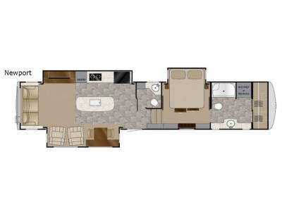 Floorplan - 2017 Heartland Landmark 365 Newport