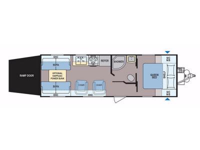 Floorplan - 2017 Dutchmen RV Coleman Lantern Series 250TQ
