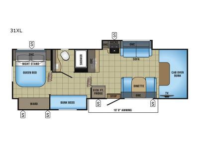 Floorplan - 2017 Jayco Redhawk 31XL