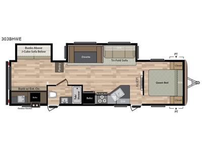 Floorplan - 2017 Keystone RV Springdale 303BHWE