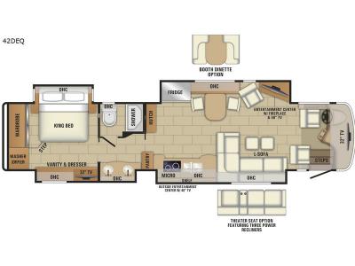 Floorplan - 2017 Entegra Coach Anthem 42DEQ