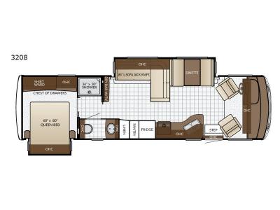 Floorplan - 2017 Newmar Bay Star Sport 3208