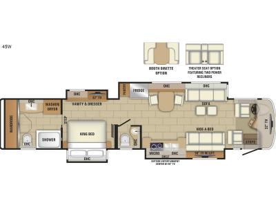 Floorplan - 2017 Entegra Coach Cornerstone 45W