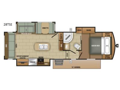 Floorplan - 2017 Starcraft Solstice Super Lite 28TSI
