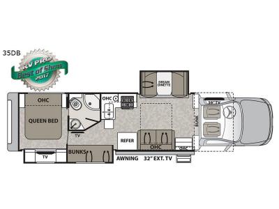 Floorplan - 2017 Dynamax Isata 5 35DB