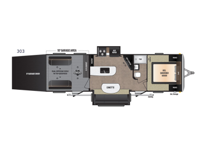 Floorplan - 2017 Keystone RV Impact 303