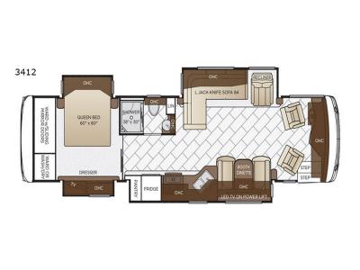 Floorplan - 2017 Newmar Ventana LE 3412