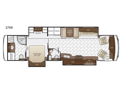 Floorplan - 2017 Newmar Ventana LE 3709