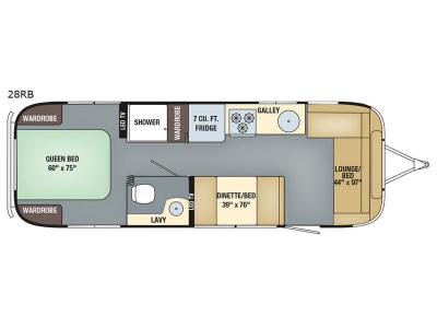 Floorplan - 2017 Airstream RV International Signature 28