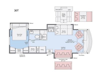 Floorplan - 2017 Itasca Sunstar LX 30T