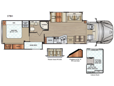 Floorplan - 2017 Dynamax DX3 37BH
