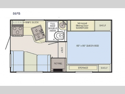 Floorplan - 2017 Adventurer LP (ALP) Adventurer Truck Campers 86FB