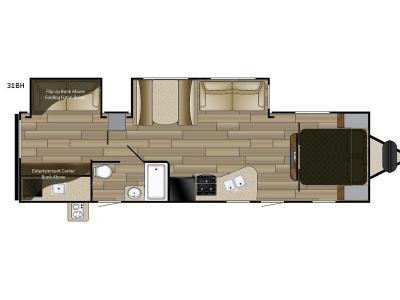 Floorplan - 2017 Cruiser Fun Finder XTREME LITE 31BH