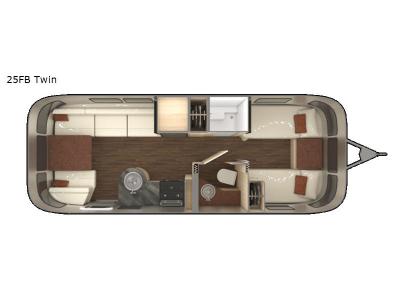 Floorplan - 2017 Airstream RV International Signature 25FB