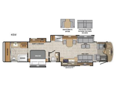 Floorplan - 2017 Entegra Coach Cornerstone 45W