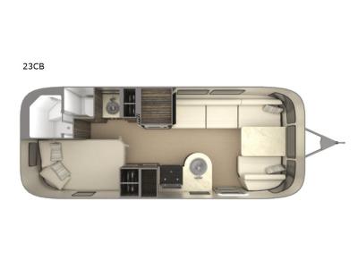 Floorplan - 2017 Airstream RV International Signature 23D