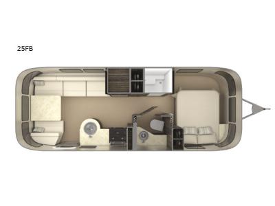 Floorplan - 2017 Airstream RV International Signature 25FB