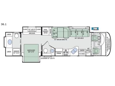 Floorplan - 2017 Thor Motor Coach Palazzo 36.1