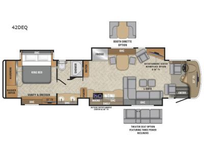 Floorplan - 2017 Entegra Coach Aspire 42DEQ