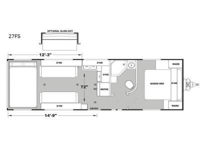 Floorplan - 2017 Eclipse Attitude Pro-Lite 27SA