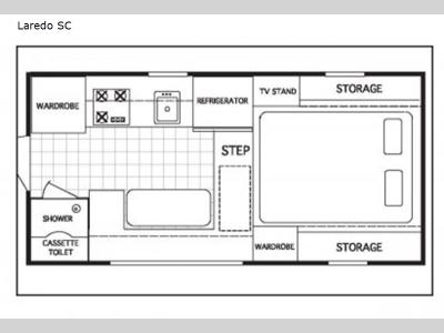 Floorplan - 2017 RC Willett Inc Northstar Hardside Laredo SC