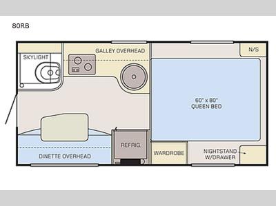Floorplan - 2017 Adventurer LP (ALP) Adventurer Truck Campers 80RB