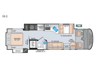Floorplan - 2017 Thor Motor Coach Palazzo 33.2