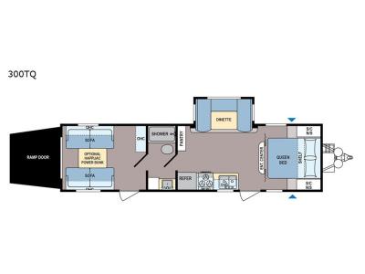 Floorplan - 2017 Dutchmen RV Coleman Lantern Series 300TQ