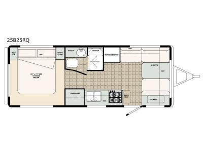 Floorplan - 2017 Bigfoot Industries Bigfoot 2500 Series Travel Trailer 25B25RQ