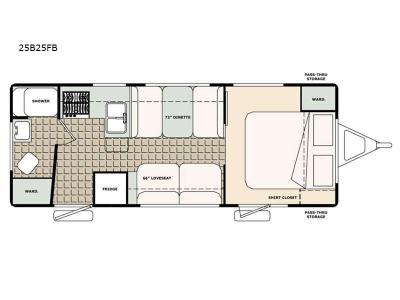Floorplan - 2017 Bigfoot Industries Bigfoot 2500 Series Travel Trailer 25B25FB