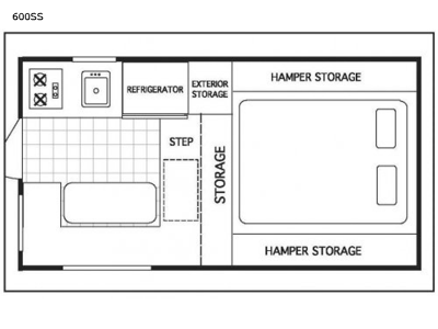 Floorplan - 2017 RC Willett Inc Northstar Pop-Up 600SS