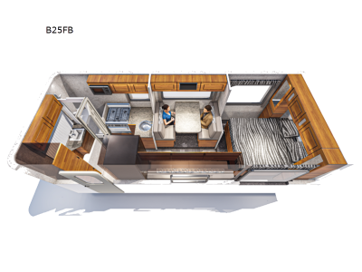 Floorplan - 2017 Bigfoot Industries Bigfoot 2500 Series Travel Trailer 25B25FB